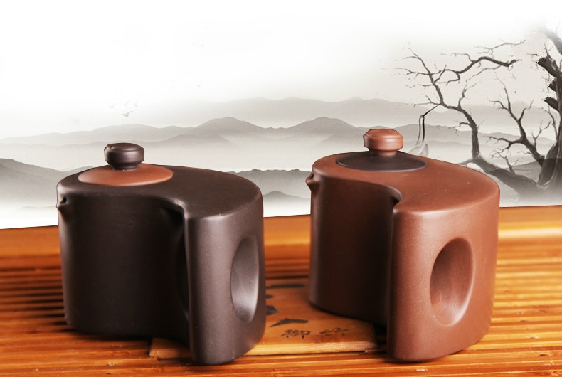 太極陰陽紫砂壺，創(chuàng)意格紫砂壺