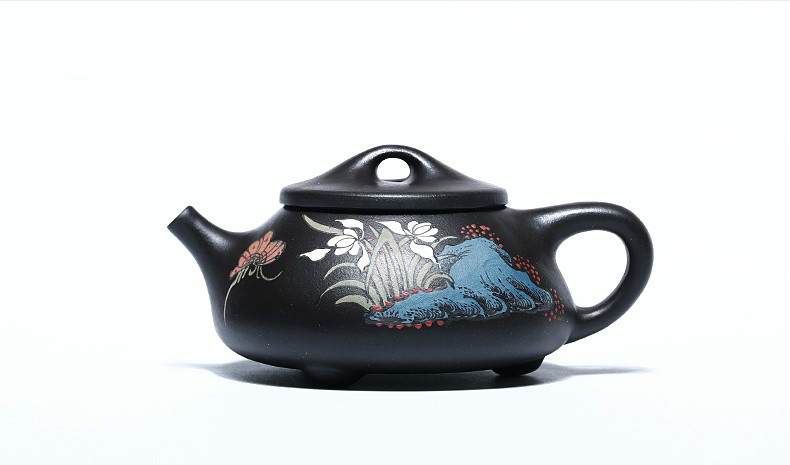 石瓢手工紫砂壺，精致典雅紫砂壺